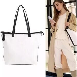 Walter Baker Womens Carly Tote Natural Canvas Beach Pool Shopping Bag Tote NWT